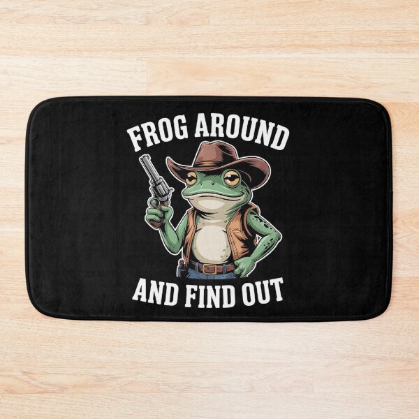 Item preview, Frog Around And Find Out Cowboy Frog Vintage Sarcastic Adult2  designed and sold by KotexTemu.