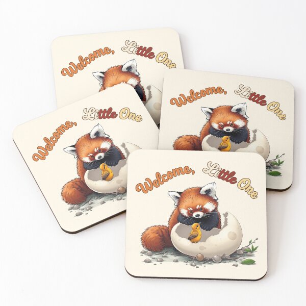 Item preview, Cute Red Panda & Baby Bird: Welcome, Little One - Wholesome New Beginnings designed and sold by MCT-GALLERY.