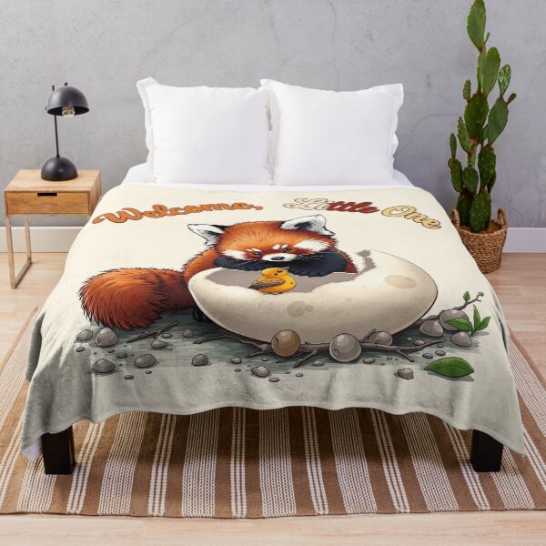 Item preview, Cute Red Panda & Baby Bird: Welcome, Little One - Wholesome New Beginnings designed and sold by MCT-GALLERY.
