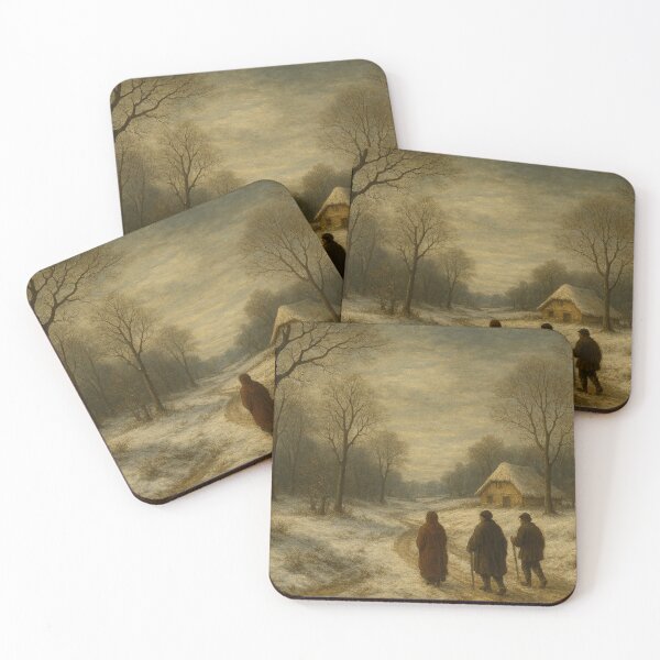 Item preview, Winter path to the straw hut designed and sold by Sigtrix.