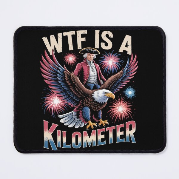 Item preview, Womens WTF Is A Kilometer Funny Patriotic American Freedom5 designed and sold by InspiredFoul.
