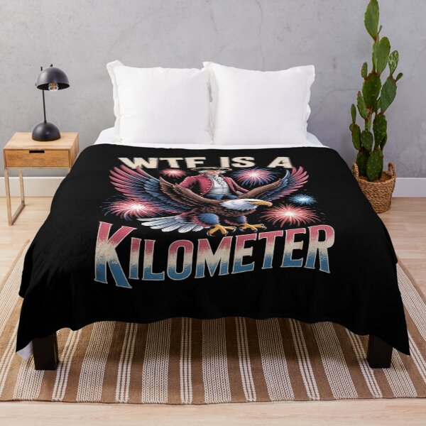 Item preview, Womens WTF Is A Kilometer Funny Patriotic American Freedom5  designed and sold by InspiredFoul.