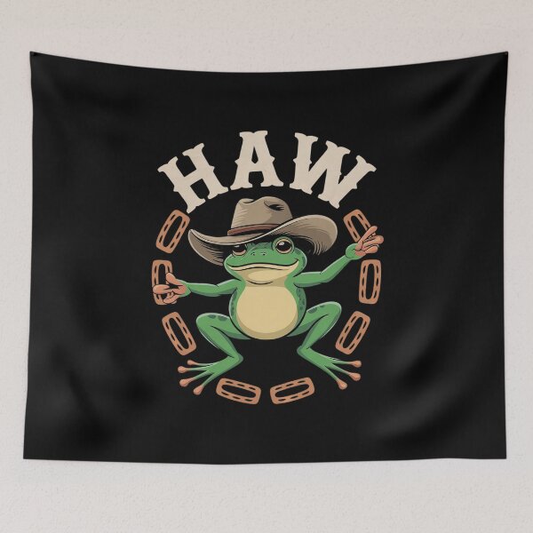 Item preview, Frog Funny Cowboy Yee Haw Meme Matching Couples Best Friends designed and sold by KotexTemu.