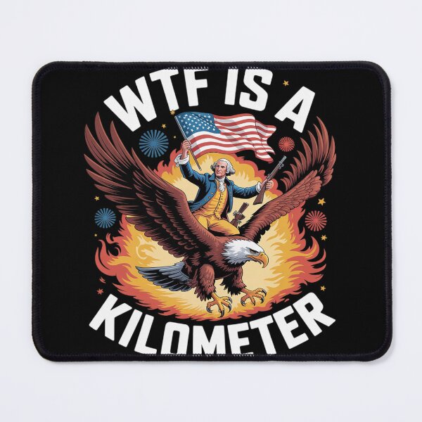 Item preview, Womens Retro WTF Is A Kilometer Funny Patriotic American Freedom6 designed and sold by InspiredFoul.