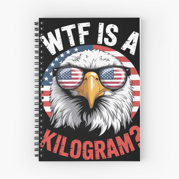 Item preview, WTF is a Kilogram Funny 4th of July Patriotic Eagle USA 5  designed and sold by InspiredFoul.