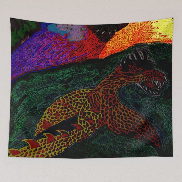 Item preview, Fire and Water Dragon IX designed and sold by Gluecknika.