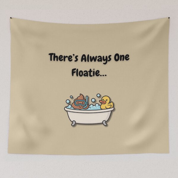 Item preview, There’s Always One Floatie – Funny Parenting Bath Time Design designed and sold by MadeInNapTime.