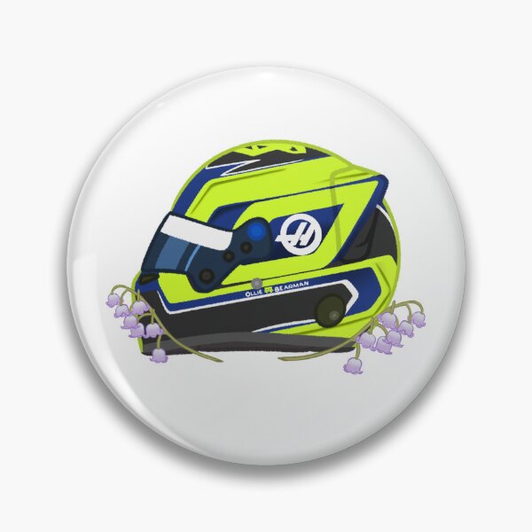 Item preview, Ollie Bearman 2025 Helmet With Flowers  designed and sold by OriDraws.