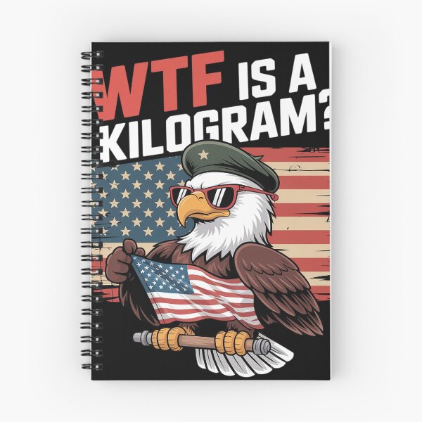 Item preview, WTF Is A Kilogram Funny 4th Of July Patriotic Eagle USA Flag  designed and sold by InspiredFoul.