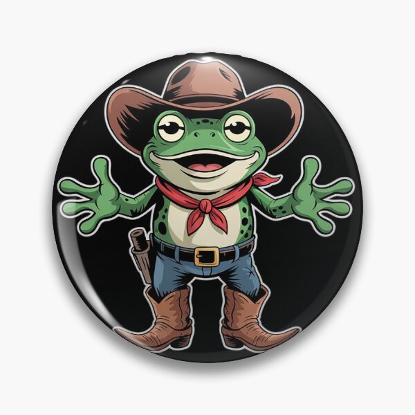 Item preview, Funny Farting Frog Meme Western Joke Humor Cowboy Frog Fart  designed and sold by KotexTemu.