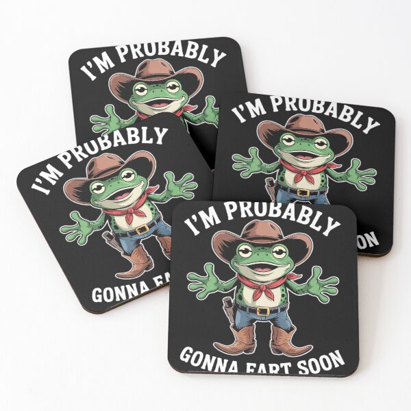Item preview, Funny Farting Frog Meme Western Joke Humor Cowboy Frog Fart  designed and sold by KotexTemu.