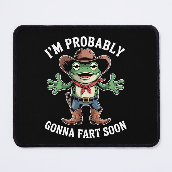 Item preview, Funny Farting Frog Meme Western Joke Humor Cowboy Frog Fart  designed and sold by KotexTemu.