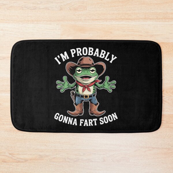 Item preview, Funny Farting Frog Meme Western Joke Humor Cowboy Frog Fart  designed and sold by KotexTemu.