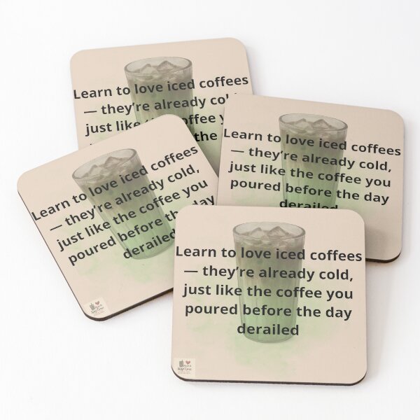 Item preview, Learn to Love Iced Coffees – Funny Parenting Coffee Quote designed and sold by MadeInNapTime.