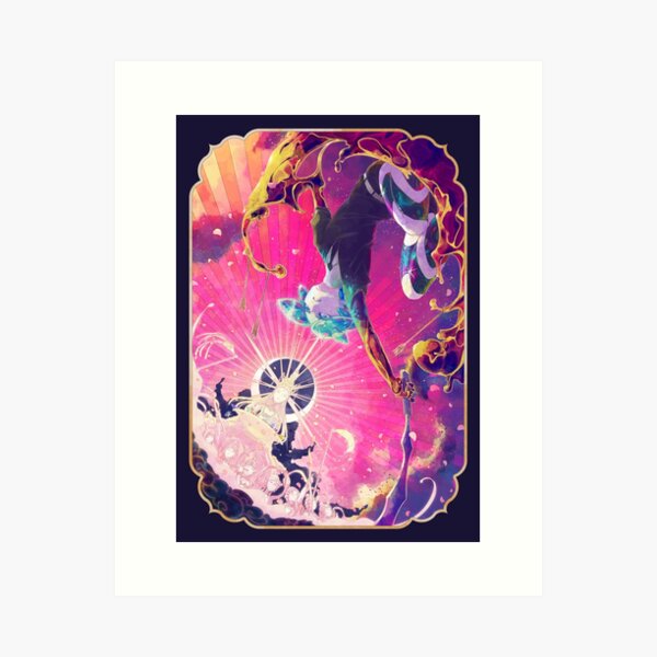 Phosphophyllite and the moon people Art Print