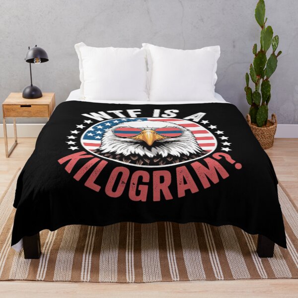 Item preview, WTF is a Kilogram Funny 4th of July Patriotic Eagle USA4  designed and sold by InspiredFoul.