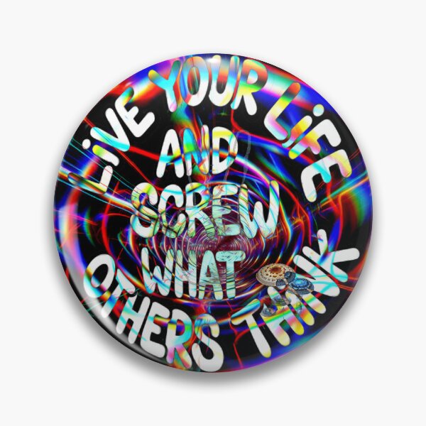 Item preview, ive Your Life Statement - Psychedelic Neon Swirl Art designed and sold by Basch996.