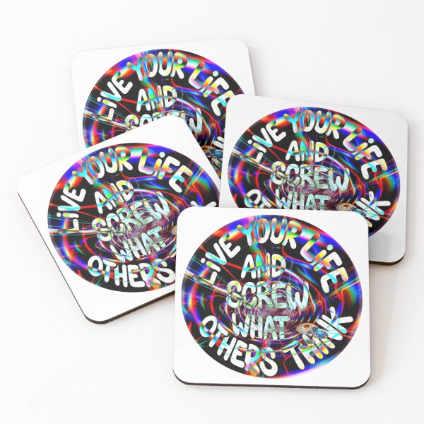 Item preview, ive Your Life Statement - Psychedelic Neon Swirl Art designed and sold by Basch996.