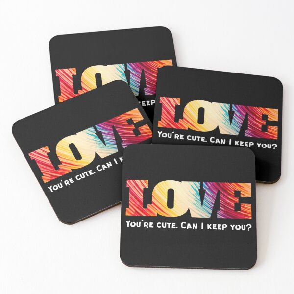 Item preview, Colourful Love Typography – Cute Romantic Quote Design designed and sold by BlumeArt.