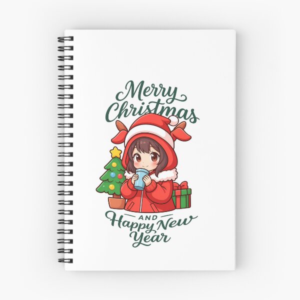 Item preview, cute girl anime merry christmas and happy new year designed and sold by sabartgunpla.