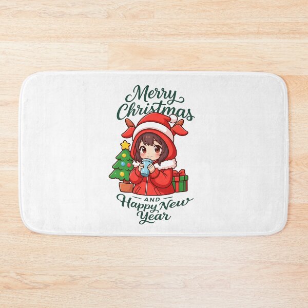 Item preview, cute girl anime merry christmas and happy new year designed and sold by sabartgunpla.