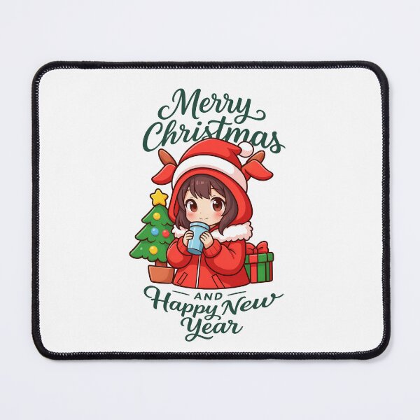 Item preview, cute girl anime merry christmas and happy new year designed and sold by sabartgunpla.