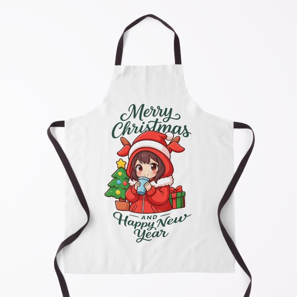 Item preview, cute girl anime merry christmas and happy new year designed and sold by sabartgunpla.
