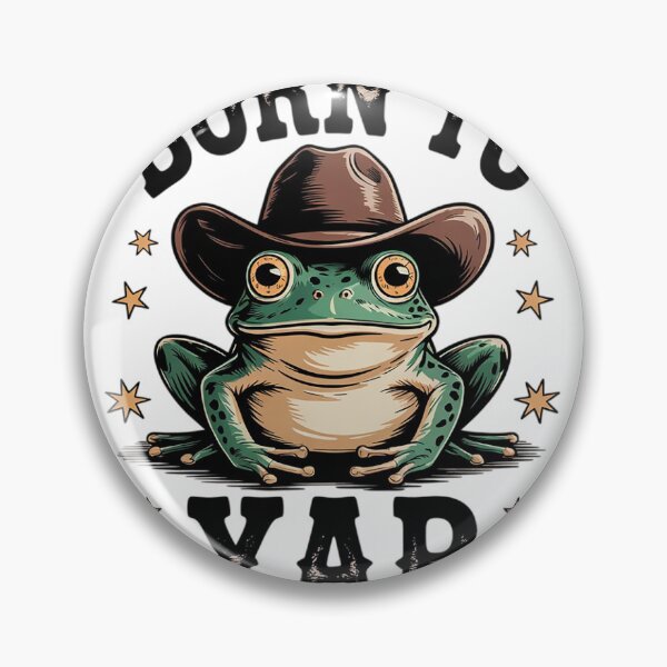 Item preview, Funny Frog Meme Cowboy Frog Born To Yap  designed and sold by KotexTemu.