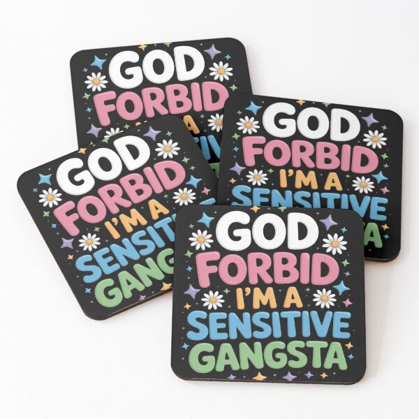 Item preview, Funny God Forbid I'm A Sensitive Gangsta Cute Cozy  designed and sold by KotexTemu.