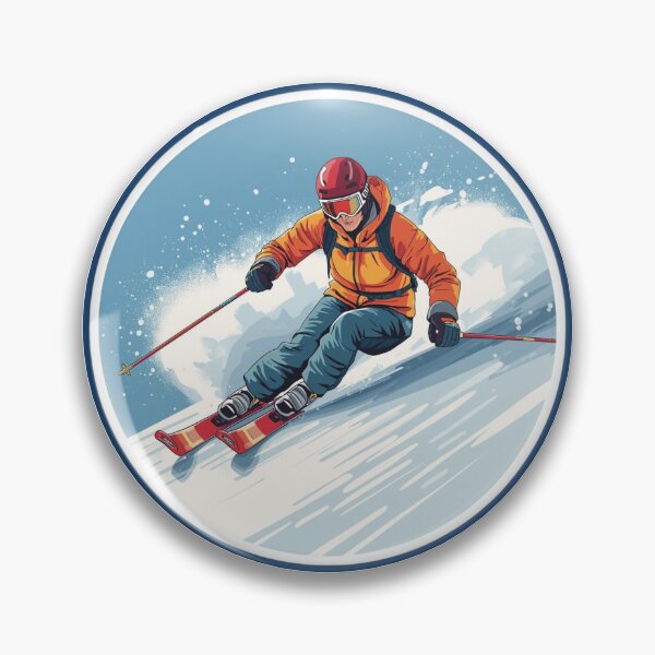 Item preview, Winter Sports Games Arena Competition Ski Slalom Race Sticker designed and sold by colorleafz.