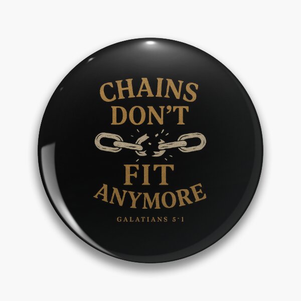 Item preview, Chains Don’t Fit Anymore – Christian Freedom Verse Sticker (Galatians 5:1) designed and sold by astersgraphics.