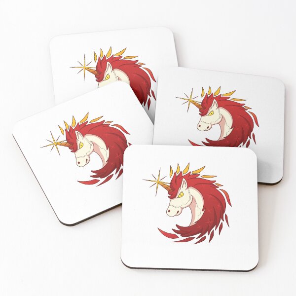 Item preview, Fire Horse Spirit, Fire Unicorn, Lunar New Year 2026, Mythical Emblem designed and sold by GoldenSunsetBloom.