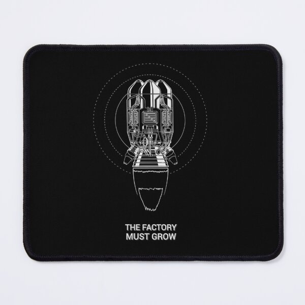 Item preview, Factorio Rocket With The Factory Must Grow designed and sold by LloydiwOver.