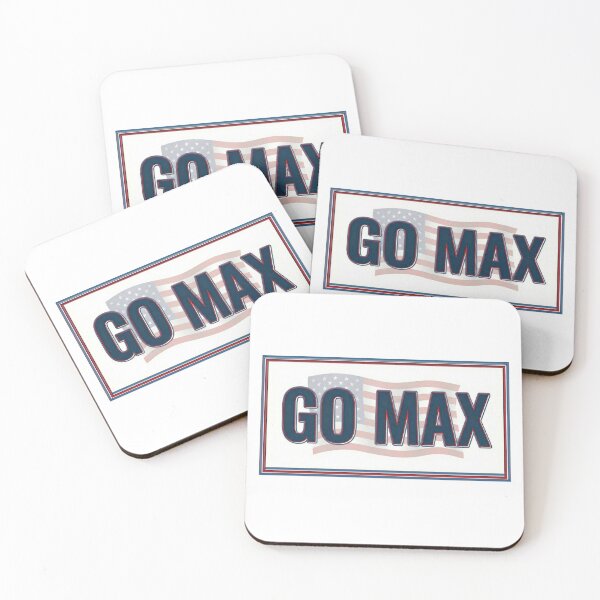 Item preview, Go Max - Patriotic American Flag & Bold Political Meme Text - White edition designed and sold by Miss Cutie Designs.