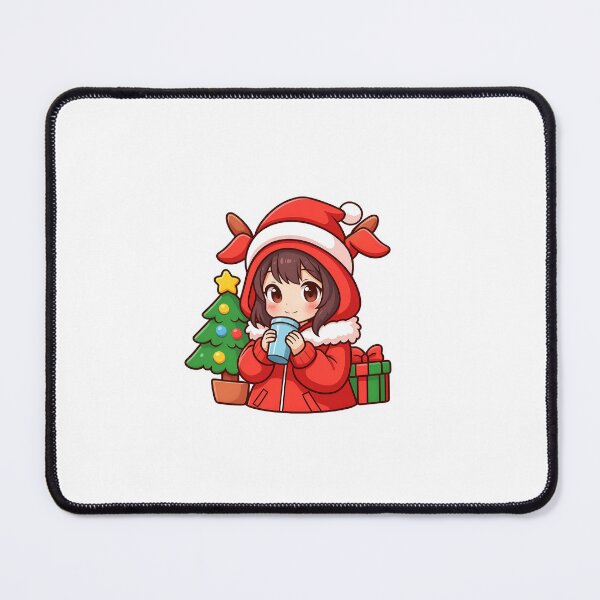 Item preview, art cute girl anime merry christmas and happy new year designed and sold by sabartgunpla.