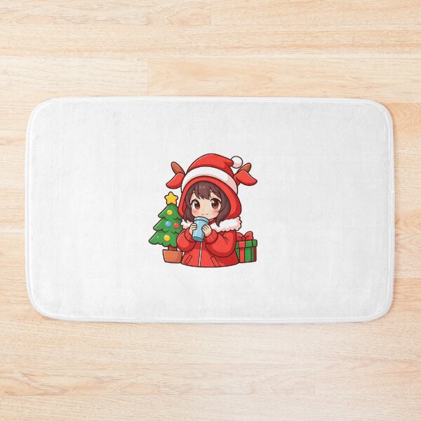 Item preview, art cute girl anime merry christmas and happy new year designed and sold by sabartgunpla.