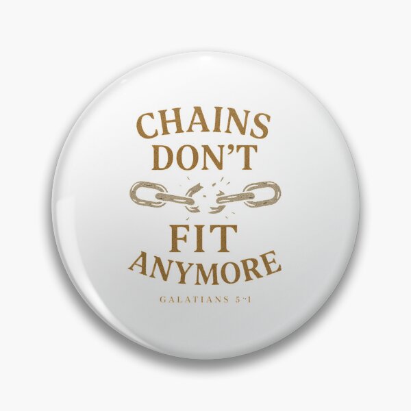 Item preview, Chains Don’t Fit Anymore – Christian Freedom Verse Sticker (Galatians 5:1) designed and sold by astersgraphics.