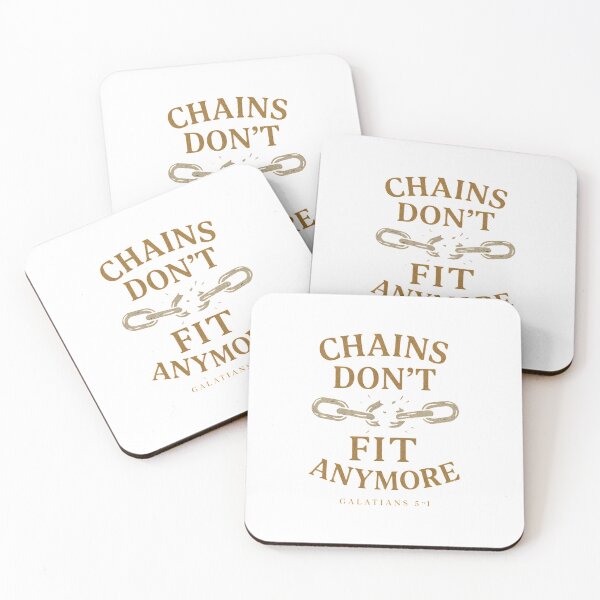 Item preview, Chains Don’t Fit Anymore – Christian Freedom Verse Sticker (Galatians 5:1) designed and sold by astersgraphics.