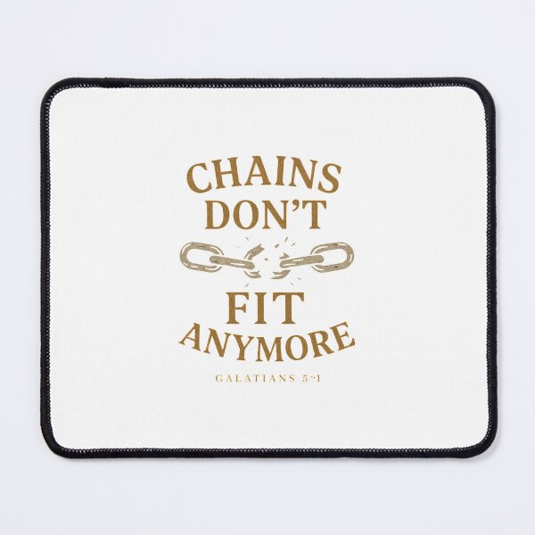 Item preview, Chains Don’t Fit Anymore – Christian Freedom Verse Sticker (Galatians 5:1) designed and sold by astersgraphics.