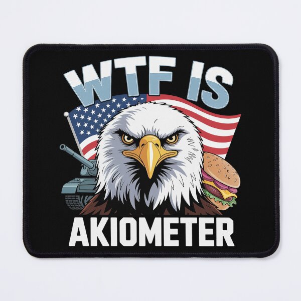 Item preview, WTF Is A Kilometer Eagle Badge American Signature Burger designed and sold by InspiredFoul.