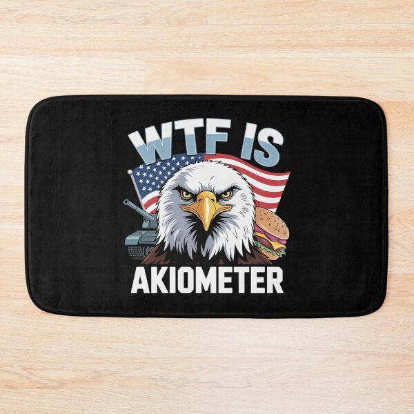 Item preview, WTF Is A Kilometer Eagle Badge American Signature Burger  designed and sold by InspiredFoul.