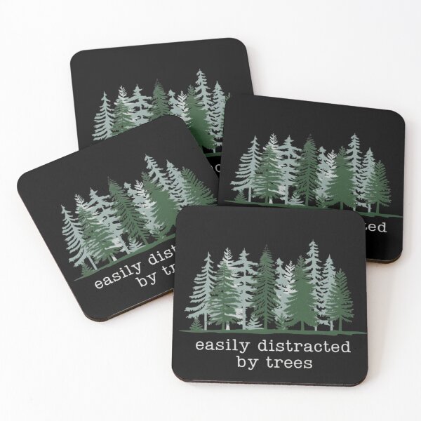 Item preview, Easily Distracted By Trees - Pine Forest Outdoors Camping Hiking designed and sold by Obirous.
