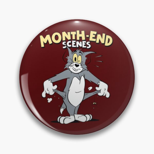 Item preview, Funny Month-End Broke Cartoon Scene designed and sold by Templateloom.