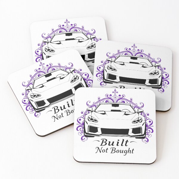 Item preview, Built Not Bought – Minimal Car Silhouette Automotive Design designed and sold by DreamyDesigns17.