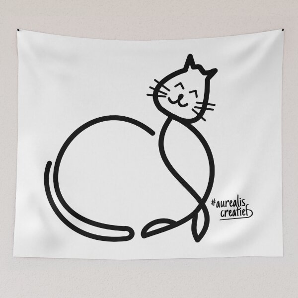 Item preview, Proud cat - line art of cute cat designed and sold by Aurealis Creatief.