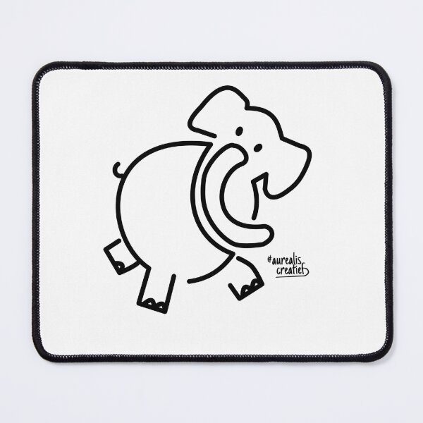 Item preview, Elephant - Dynamic Stylish Line art designed and sold by Aurealis Creatief.