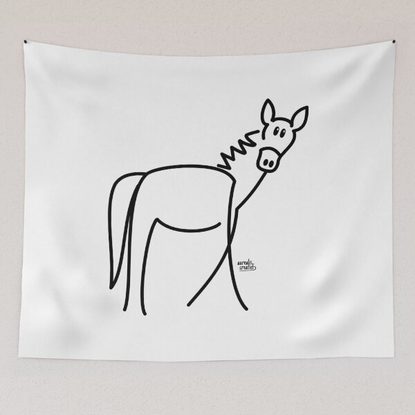 Item preview, Horse - Dynamic Stylish Line art designed and sold by Aurealis Creatief.