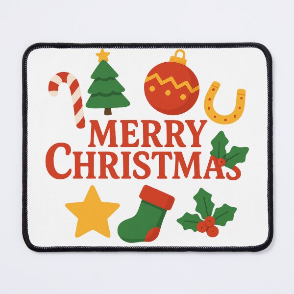 Item preview, Merry Christmas Glow Art – Festive Holiday Illustration designed and sold by HiteshArt111.