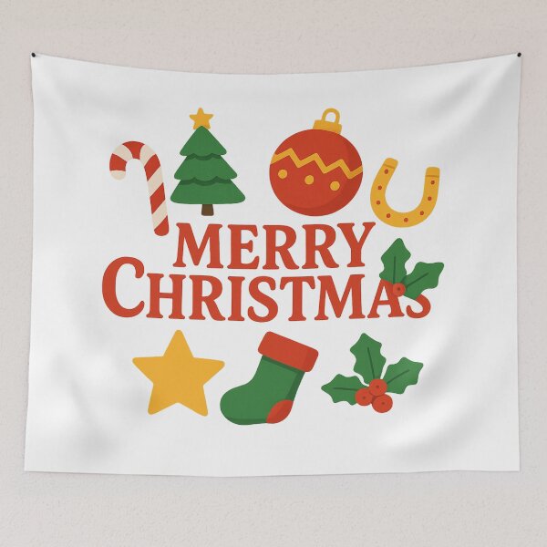 Item preview, Merry Christmas Glow Art – Festive Holiday Illustration designed and sold by HiteshArt111.