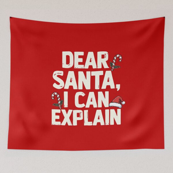 Item preview, Dear Santa I Can Explain – Funny Christmas Sarcastic Tee designed and sold by EcoArtTees.
